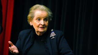 Madeleine Albright Promotes "Read My Pins"