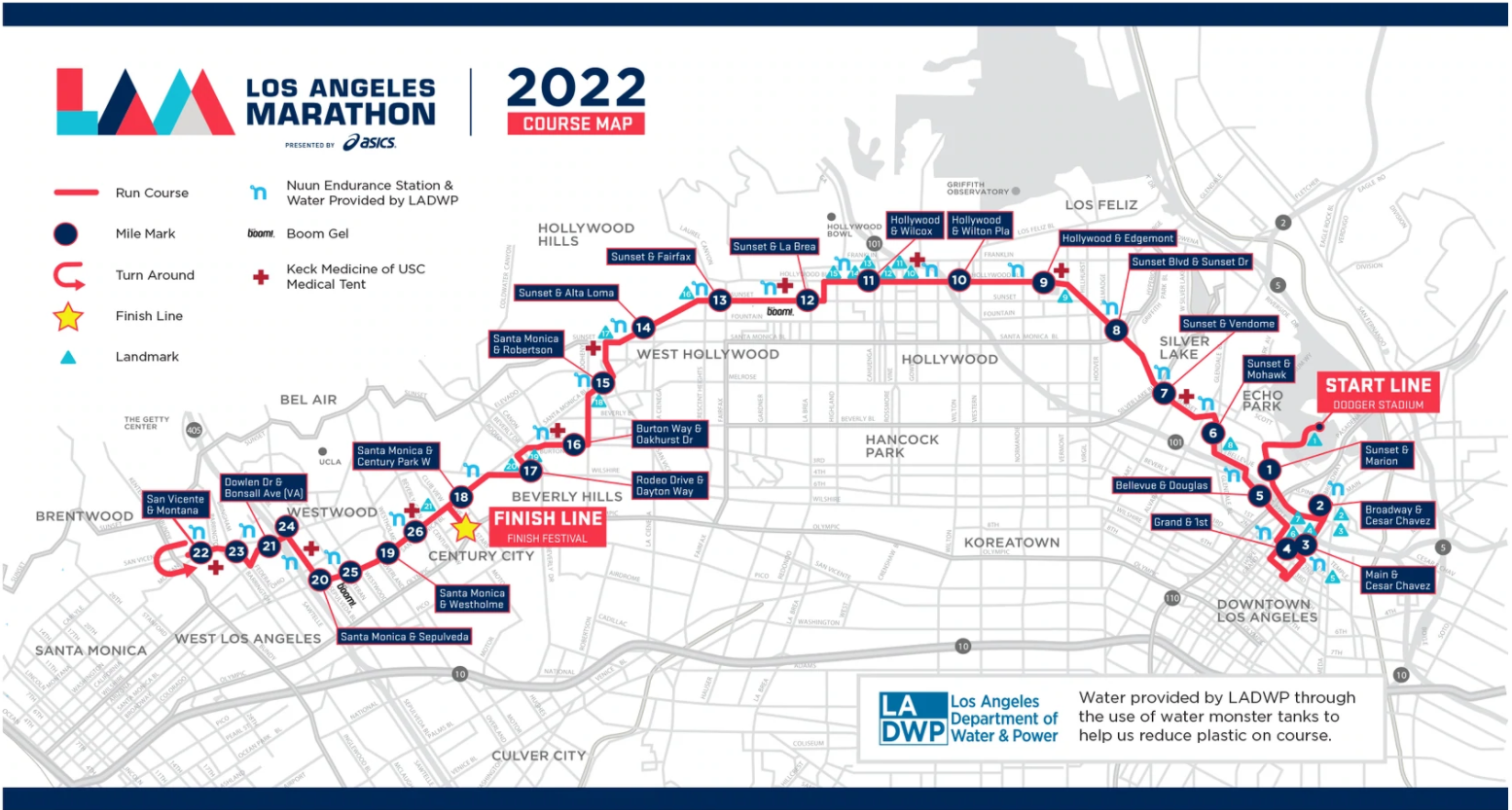 Los Angeles Marathon 2022 Route Map, Street Closures, Timing NBC Los