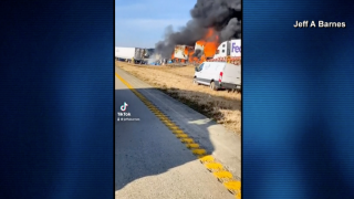 a massive multi-vehicle crash on a Missouri Highway