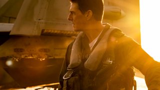 Tom Cruise plays Capt. Pete "Maverick" Mitchell in Top Gun: Maverick