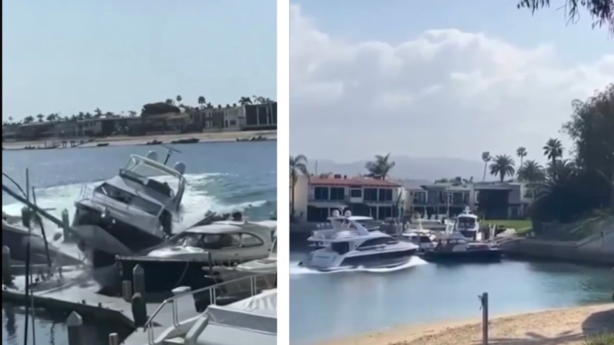 Video Man Accused of Stealing Yacht, Crashing Into Others in Newport