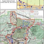 This map show the Bobcat Fire closure area in Angeles National Forest.
