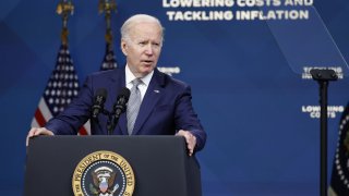 U.S. U.S. President Joe Biden speaks in the Eisenhower Executive Office Building in Washington, D.C., U.S., on Tuesday, May 10, 2022.