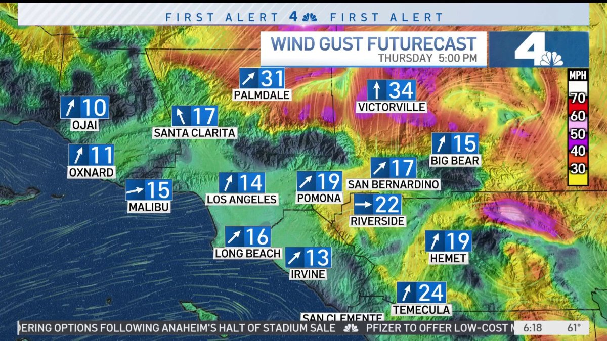 First Alert Forecast: Temperatures Cool Off – NBC Los Angeles