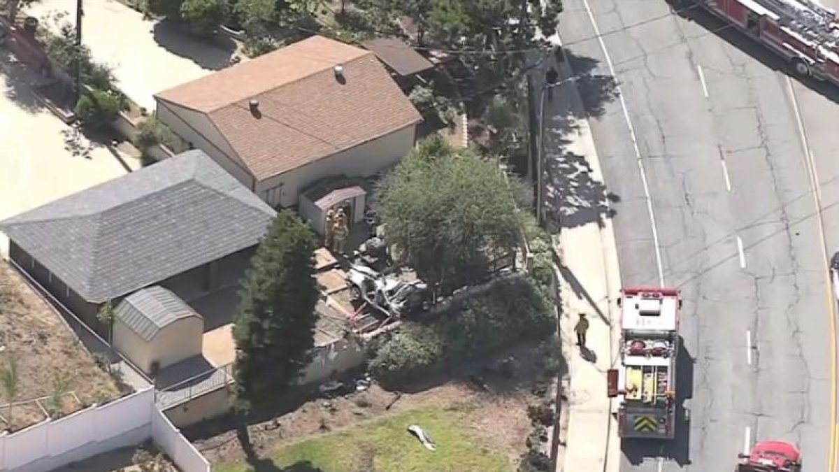 One Killed When Car Crashes in Backyard of La Verne Home NBC Los Angeles