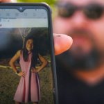 Javier Cazares shows a picture of his daughter, Jackie Cazares