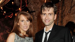 Actors Catherine Tate and David Tennant.