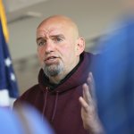 Pennsylvania Lt. Gov. John Fetterman in a maroon hooded sweatshirt