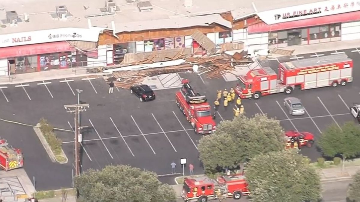 Six People Rescued Following Roof Collapse at Temple City Strip Mall