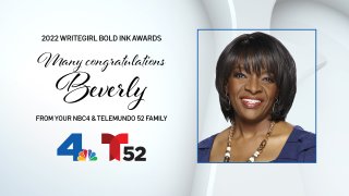 WriteGirl Bold Ink Award 2022 honoring NBC4's Beverly White