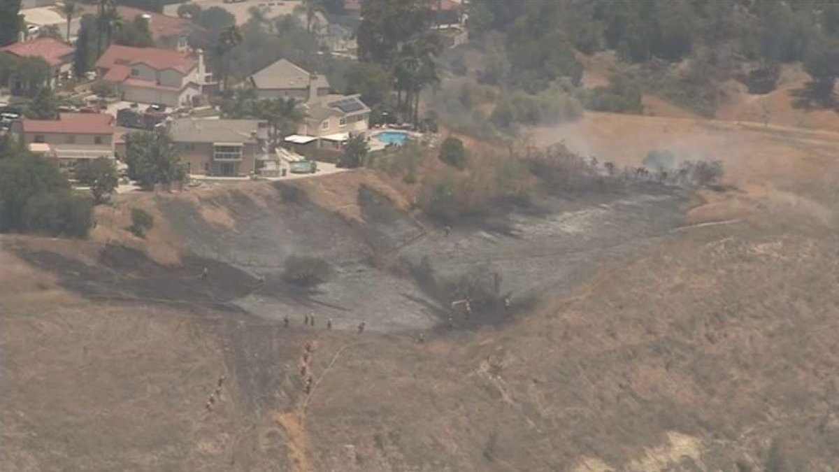 Firefighters Protect Homes From Diamond Bar Fire NBC Los Angeles