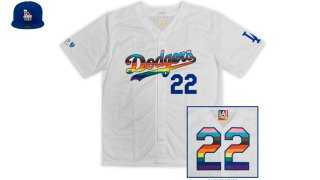 Nouvette Los Angeles Dodgers Lgbtq Pride Night 2023 Baseball Jersey
