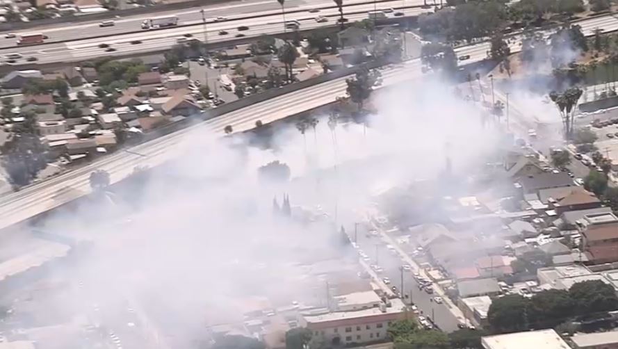 Brush Fires Close Part of 60 Freeway – NBC Los Angeles