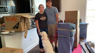 Jake and Stephanie Murphy are moving into a new single-family rental home built by American Homes 4 Rent.