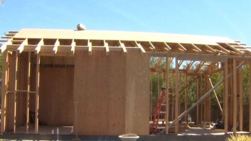 ADU under construction in the city of San Diego