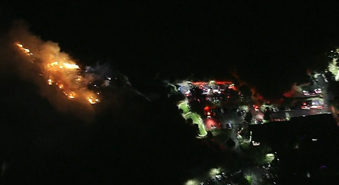 Brush Fire Burns Near Hollywood Hills – NBC Los Angeles