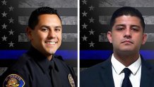 The city of El Monte announced Corporal Michael Paredes and Officer Joseph Santana were killed in the line of duty.