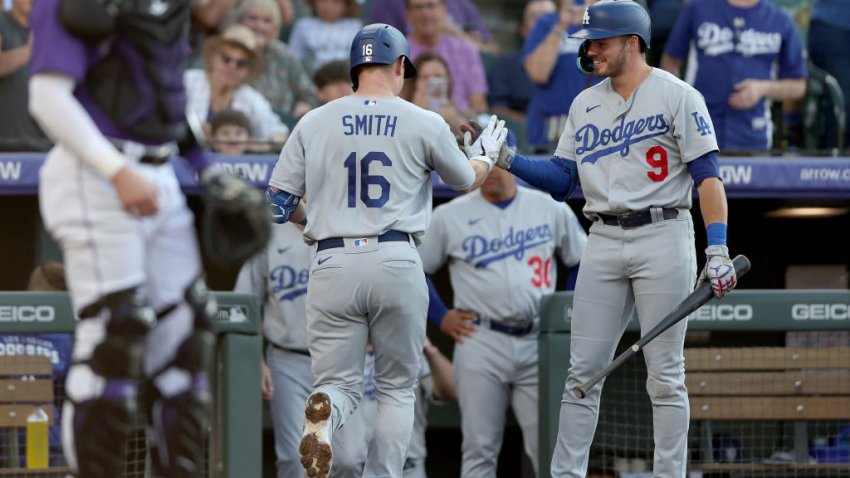 James Outman homers in first MLB at-bat, Dodgers top Rockies 7-3 - NBC  Sports