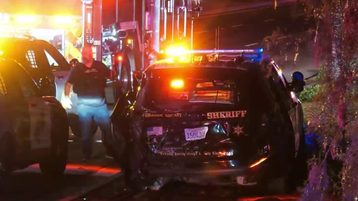 Four Orange County Deputies Injured After Suspected DUI Crash