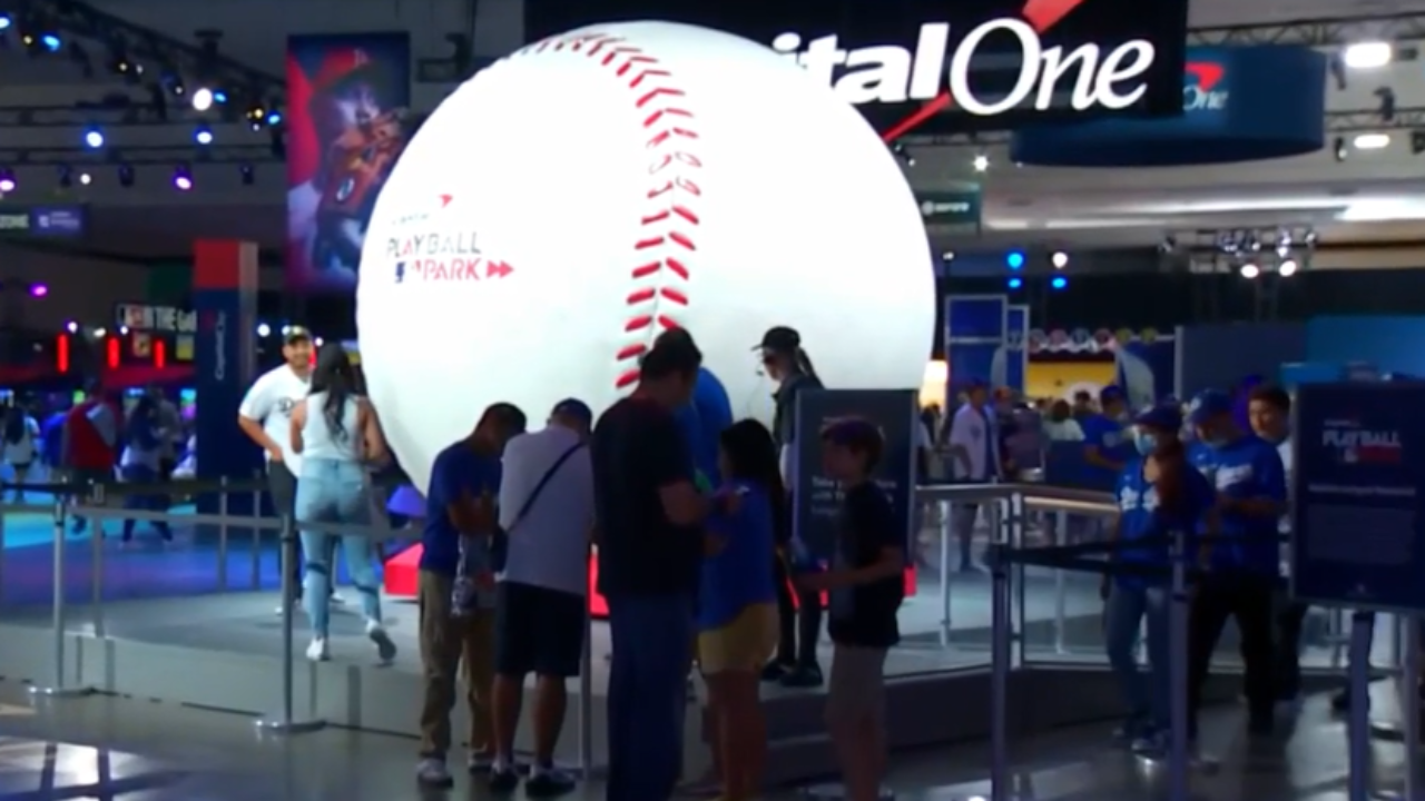 Simu Liu attends the 2022 MLB All-Star Week Celebrity Softball