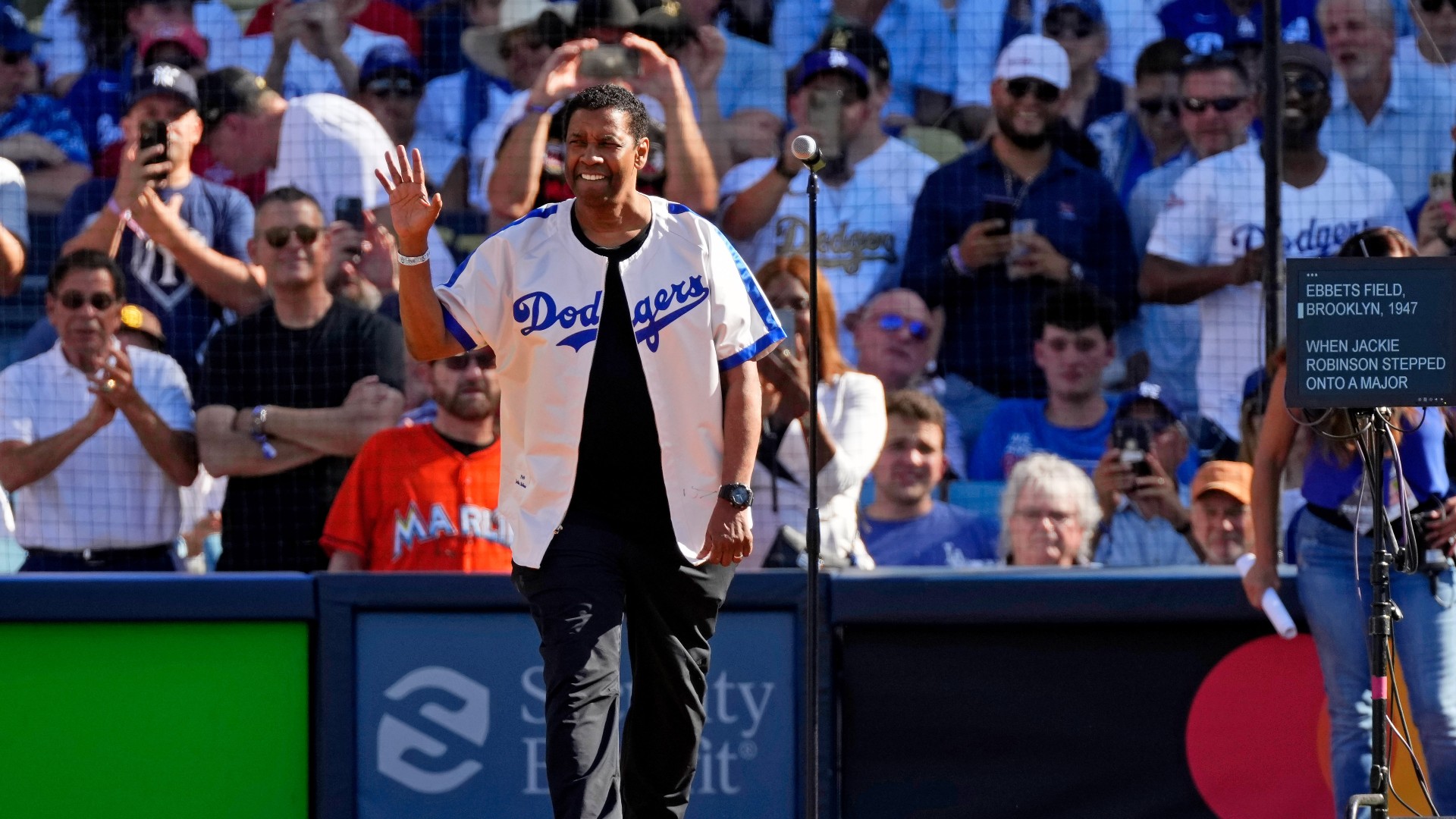WATCH Denzel Washington Honors Jackie Robinson at 2022 MLB All-Star Game