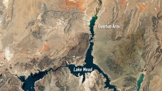 Water from Lake Mead supplies communities in California, Nevada, Arizona and parts of Mexico.