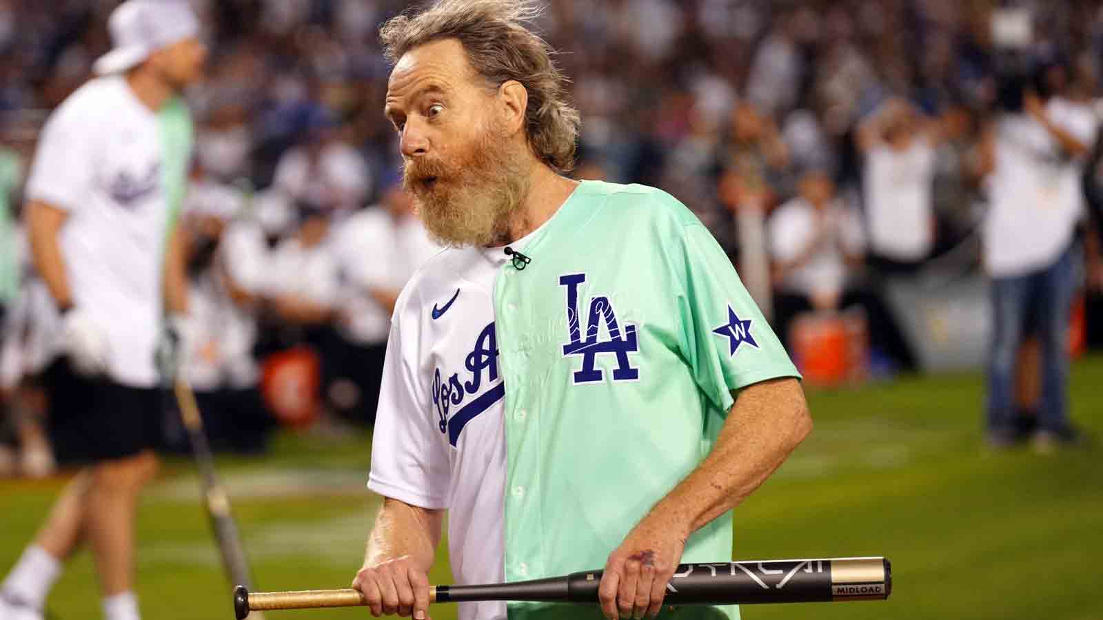 Bryan Cranston Hit By Liner, Gets Ejected at All-Star Celebrity Game – NBC  Los Angeles