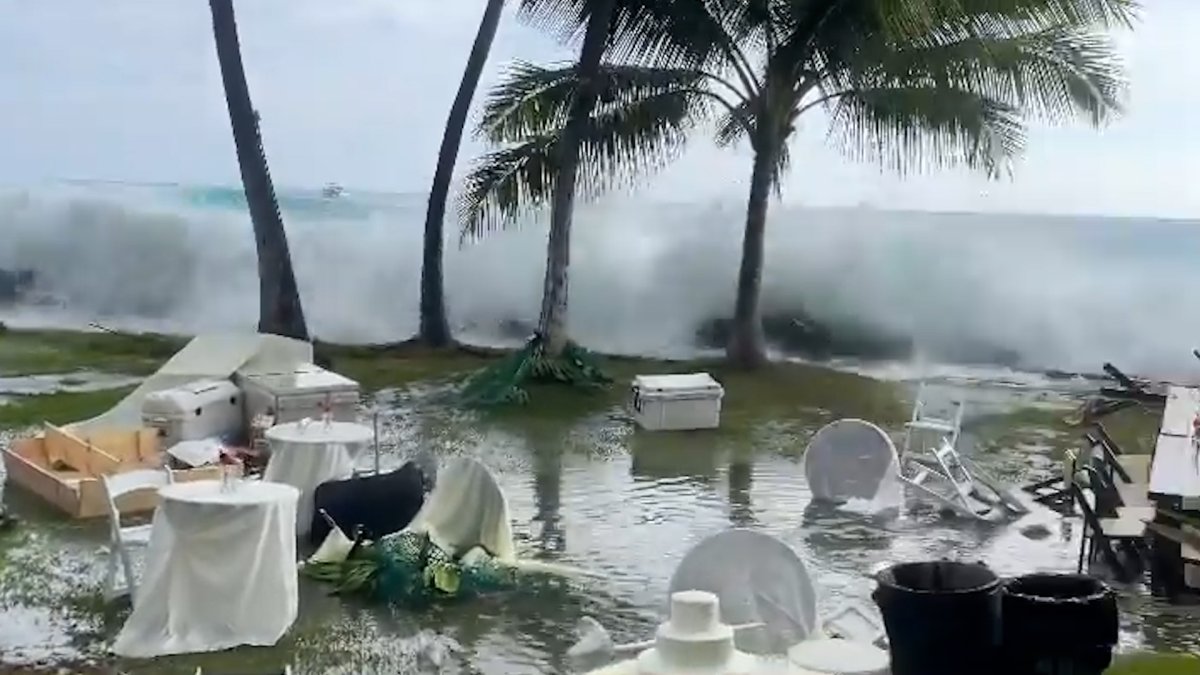 Waves swamp local homes, weddings during 'historic' south swell