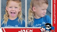 Jack Grant, a kids division finalist in the 2022 USA Mullet Championships.