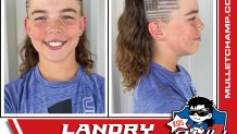 Landry Turpin, a kids division finalist in the 2022 USA Mullet Championships.