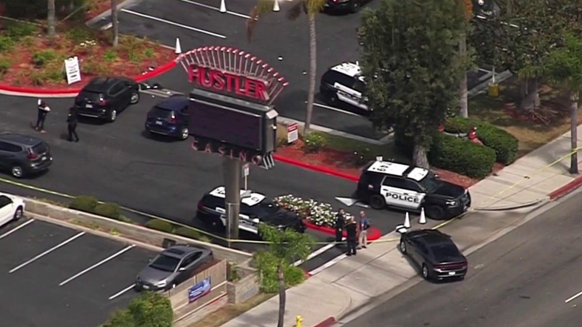 Security Guard Injured in Hustler Casino Shootout NBC Los Angeles