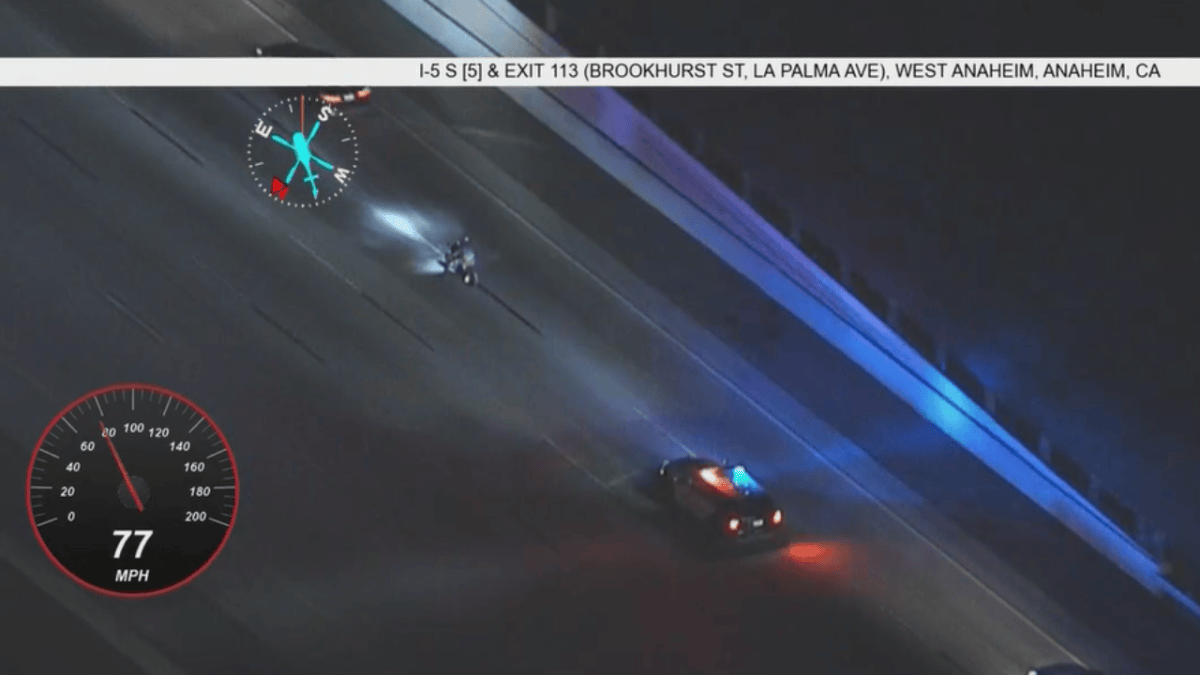 Motorcycle Driver in Custody After Pursuit Through Orange County – NBC ...