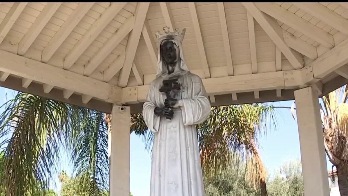 Statue Outside of Church in North Hollywood is Vandalized NBC Los Angeles