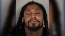 A photo of Marshawn Lynch provided by Las Vegas Metropolitan Police Department on Aug. 9, 2022.