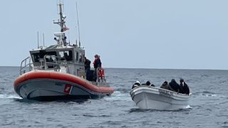 The Coast Guard rescued 19 migrants from a disabled panga-style vessel off the coast of Redondo Beach .