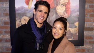 Joe Locicero and Gina Rodriguez attend Netflix Indies Brunch at 2020 Sundance Film Festival at Firewood on January 27, 2020 in Park City, Utah.