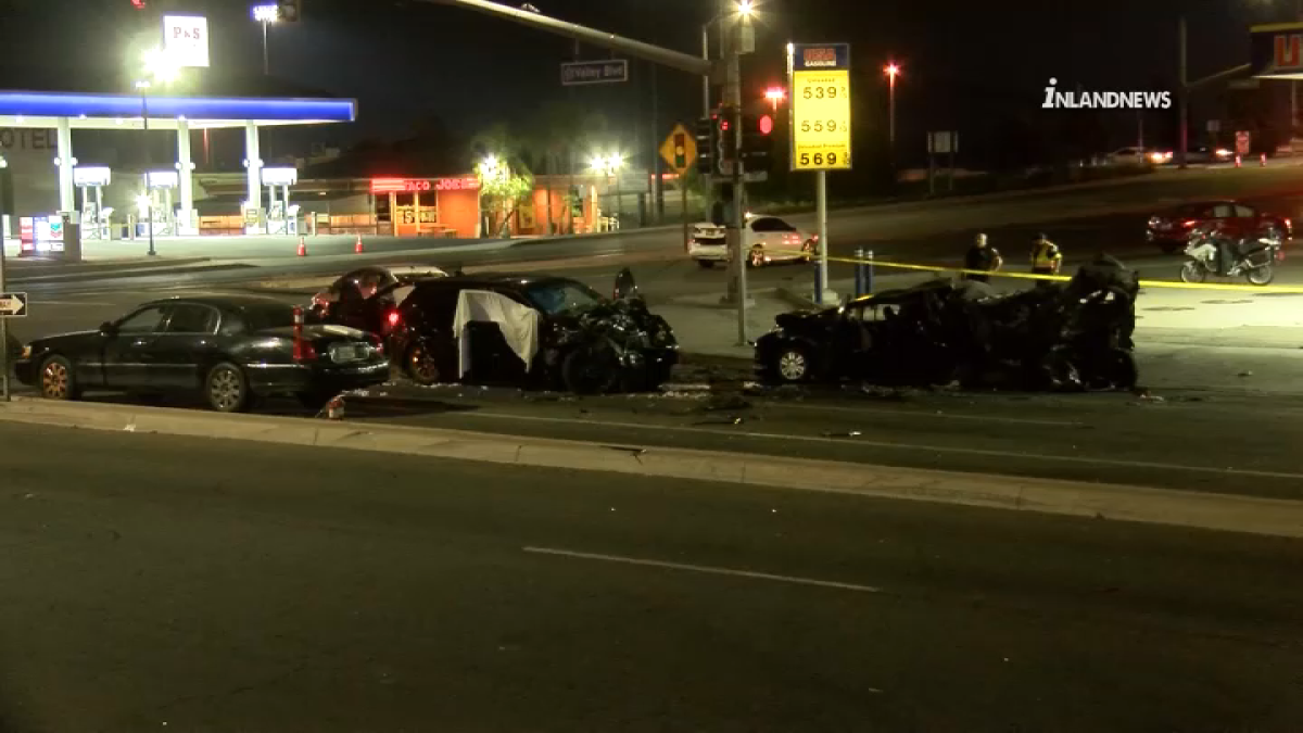 3 Dead and Others Injured in MultipleCar Crash in Rialto NBC Los Angeles
