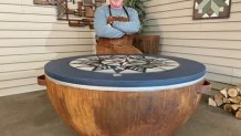 Tim Riegel, 59, started making fire pits out of propane gas tank ends a year ago. Now, he makes up to ,000 per month from his side hustle.
