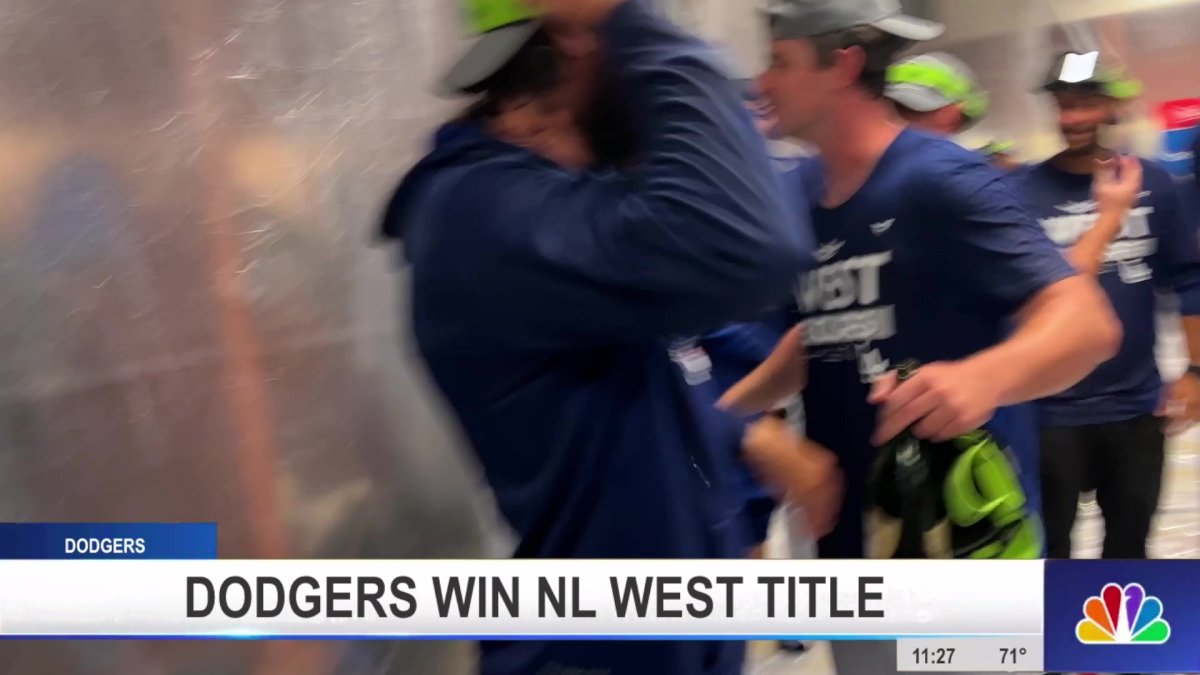 Dodgers wrap up NL West title for 10th time in 11 years with 6-2 win over  Mariners in 11 innings –