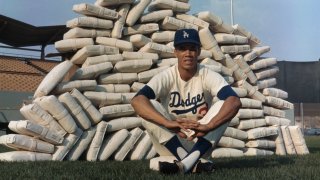 Maury Wills is pictured in this undated photo. (Photo by Bettmann Archive/Getty Images)