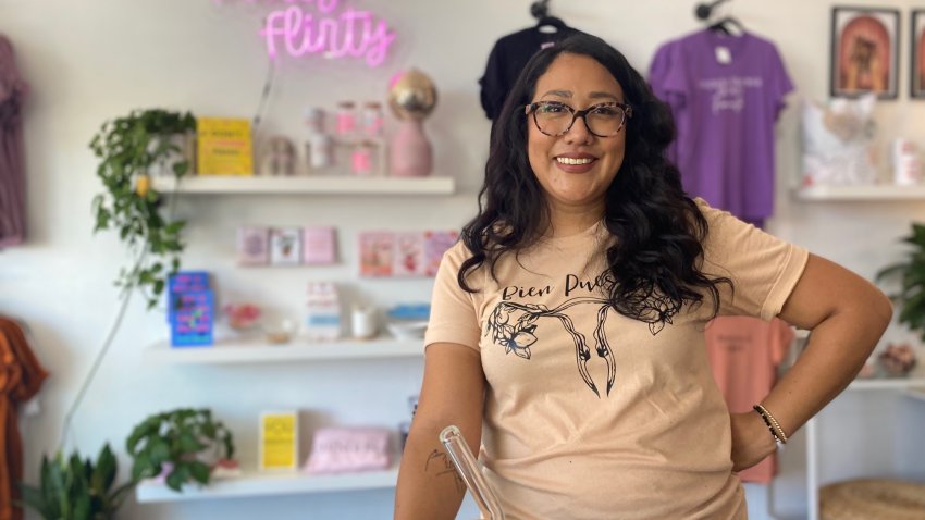 Jennifer Cardona is the owner of this boutique gift shop in Barrio Logan.. a business idea that came to her during the pandemic.. a time when others either lost their jobs or quit working.