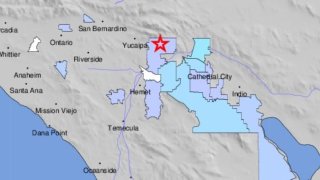 A magnitude 3.4 earthquake caused shaking early Tuesday Sept. 6, 2022 in parts of Riverside County.