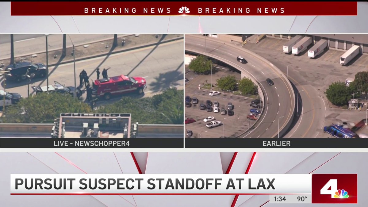 San Diego Pursuit Ends in Standoff on LAX Onramp NBC Los Angeles