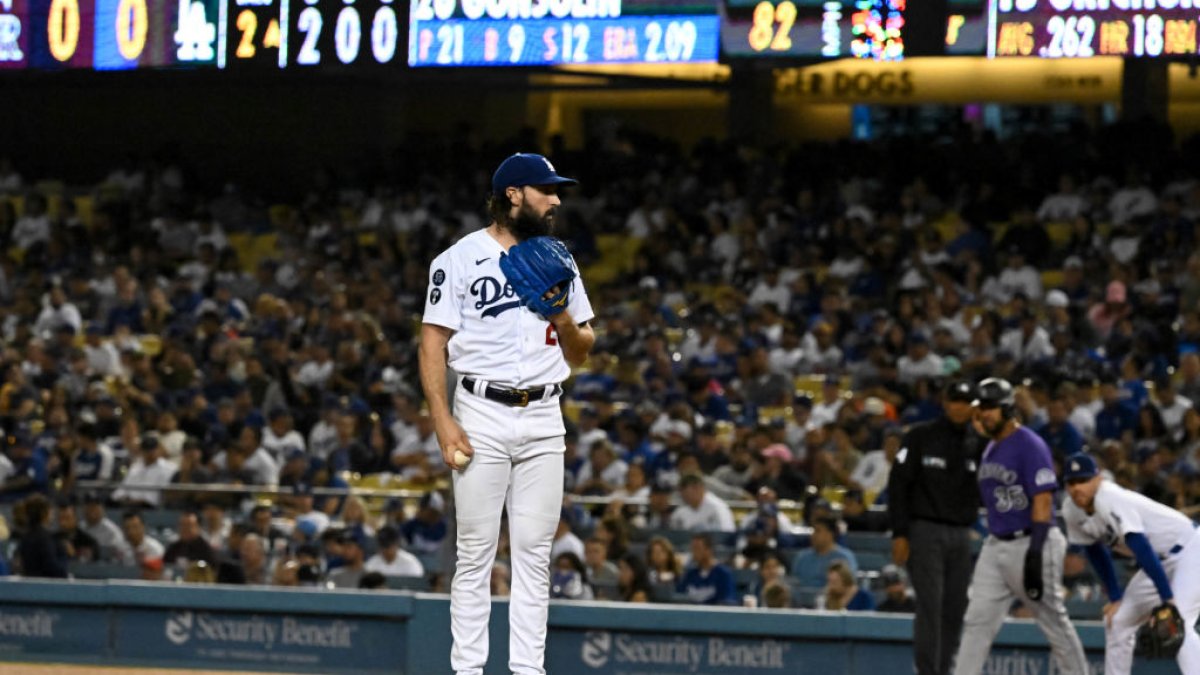 Tony Gonsolin Came Out For Dodger Night At LA Kings Game