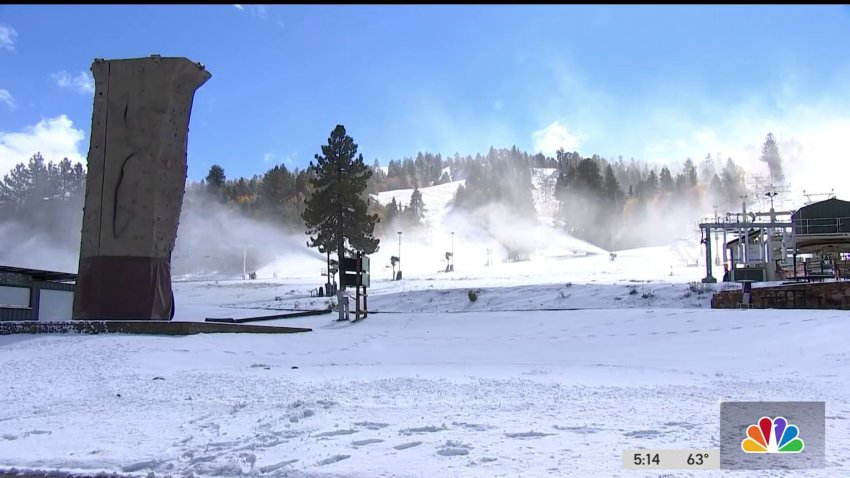 Big Bear Sees Early Snow