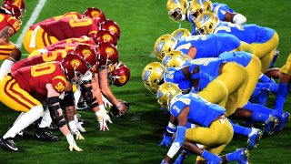 USC Trojans v. UCLA Bruins in the second half of a NCAA Football game.