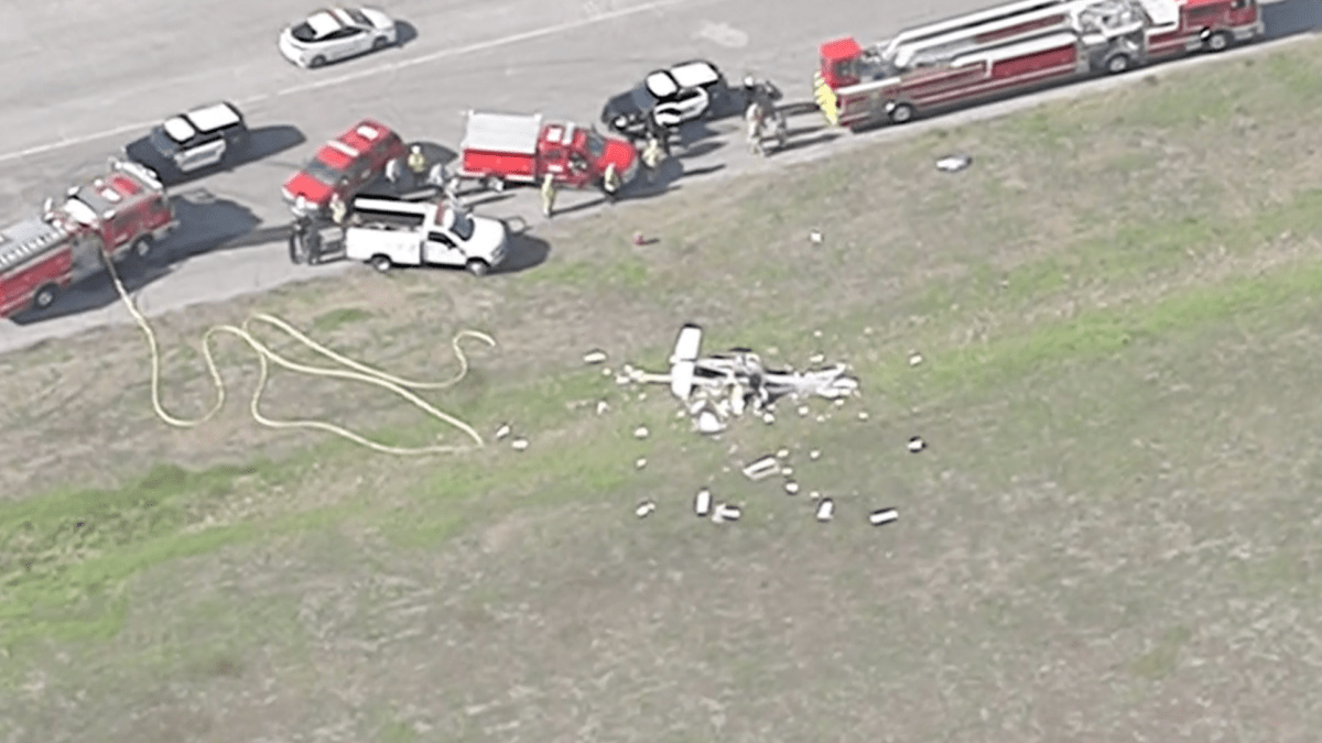 Small Plane Crashes at Torrance Airport NBC Los Angeles