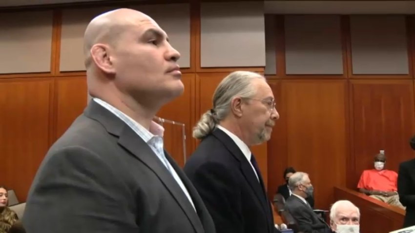 Cain Velasquez appears in court Monday. (Nov. 21, 2022)