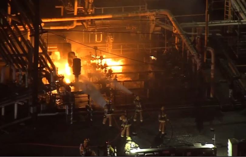 Fire breaks out at Chevron's El Segundo, California refinery