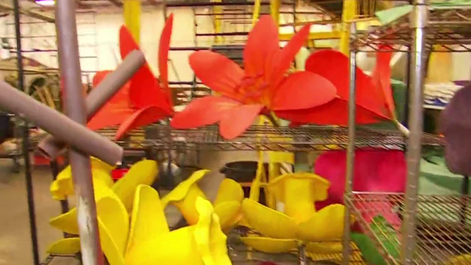 Final Preparations are Underway for the Rose Parade Floats